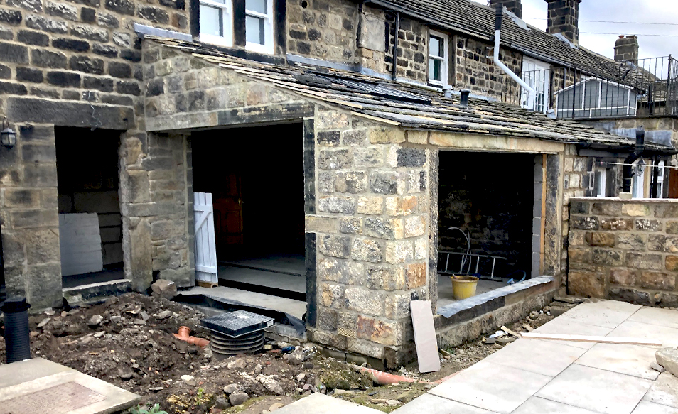 image of traditional yorkshire stone extension